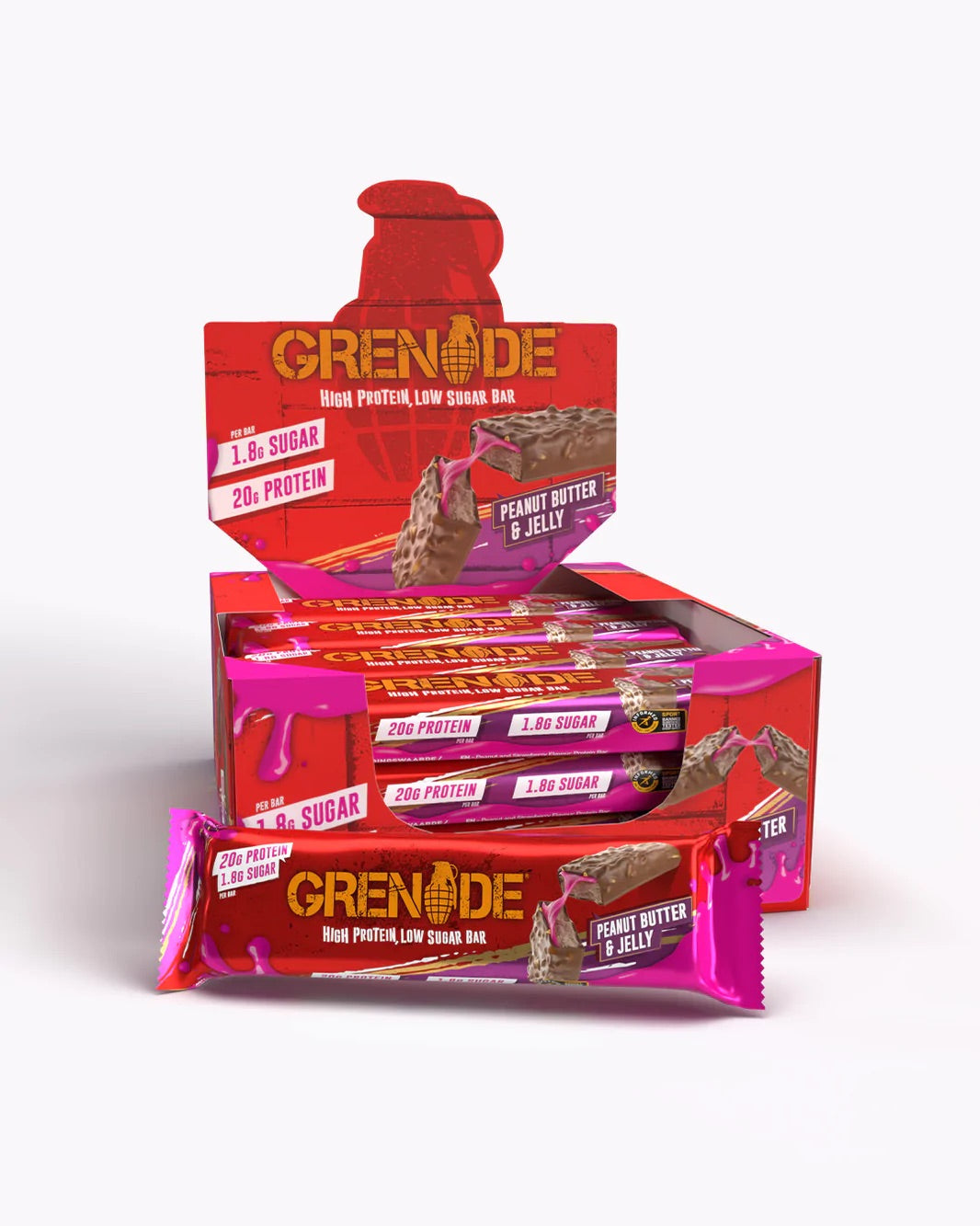Grenade protein bars (box of 12)